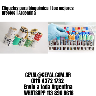 Etiquetas para bioquímica | Los mejores precios | Argentina
