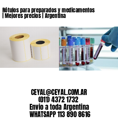 Rótulos para preparados y medicamentos | Mejores precios | Argentina