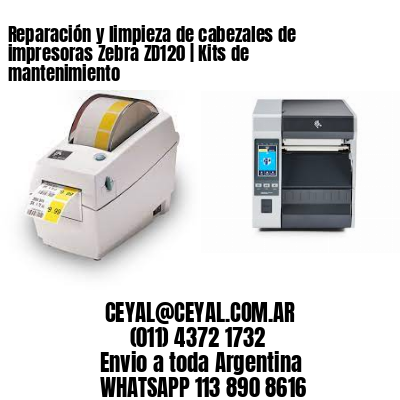 Reparación y limpieza de cabezales de impresoras Zebra ZD120 | Kits de mantenimiento