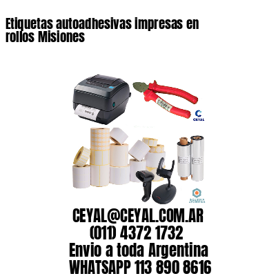 Etiquetas autoadhesivas impresas en rollos Misiones