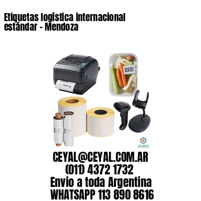 Etiquetas logística internacional estándar – Mendoza