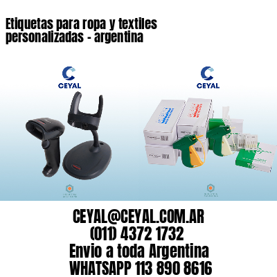 Etiquetas para ropa y textiles personalizadas – argentina