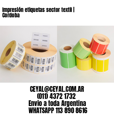 Impresión etiquetas sector textil | Cordoba