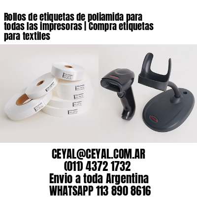 Rollos de etiquetas de poliamida para todas las impresoras | Compra etiquetas para textiles