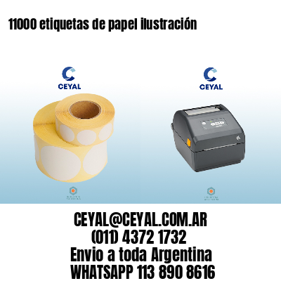 11000 etiquetas de papel ilustración