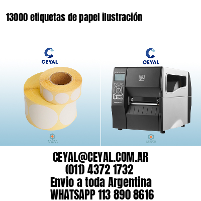 13000 etiquetas de papel ilustración