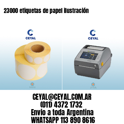 23000 etiquetas de papel ilustración