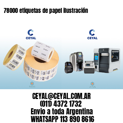 78000 etiquetas de papel ilustración