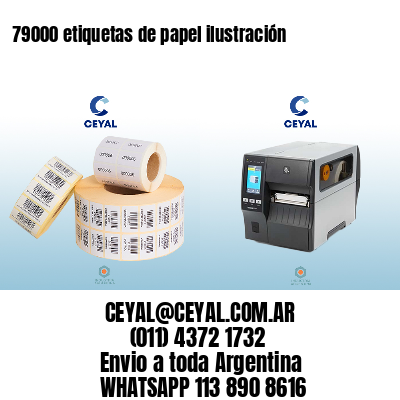 79000 etiquetas de papel ilustración