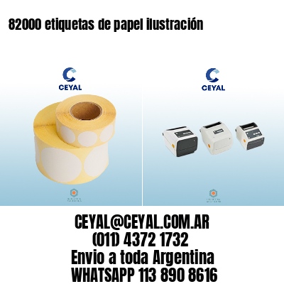 82000 etiquetas de papel ilustración