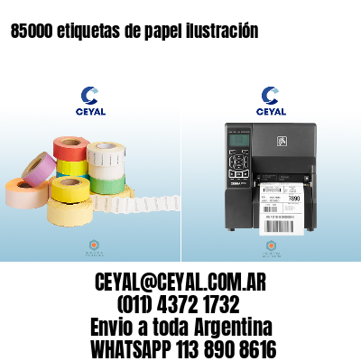 85000 etiquetas de papel ilustración