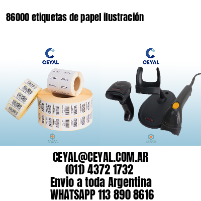 86000 etiquetas de papel ilustración