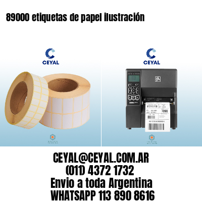 89000 etiquetas de papel ilustración