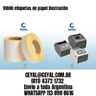 91000 etiquetas de papel ilustración