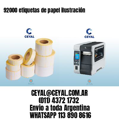 92000 etiquetas de papel ilustración