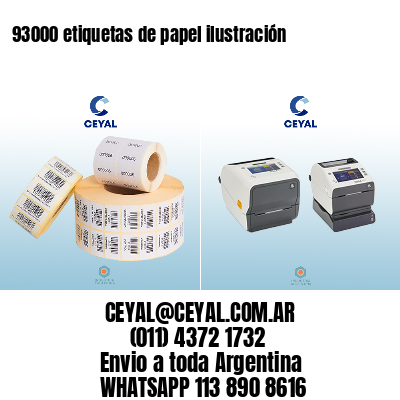 93000 etiquetas de papel ilustración