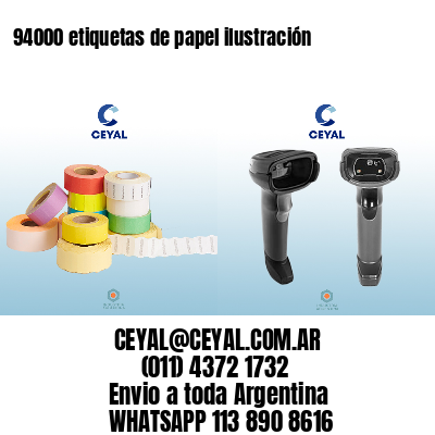 94000 etiquetas de papel ilustración