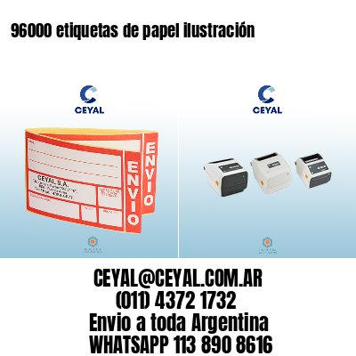 96000 etiquetas de papel ilustración