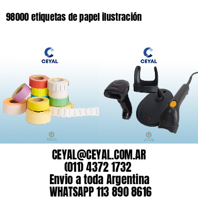 98000 etiquetas de papel ilustración