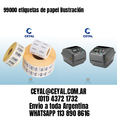 99000 etiquetas de papel ilustración