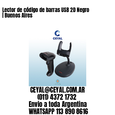 Lector de código de barras USB 2D Negro | Buenos Aires