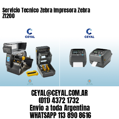 Servicio Tecnico Zebra Impresora Zebra Zt200