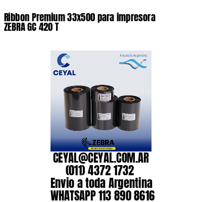 Ribbon Premium 33×500 para impresora ZEBRA GC 420 T