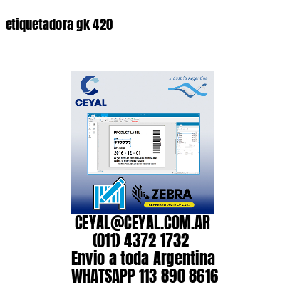 etiquetadora gk 420