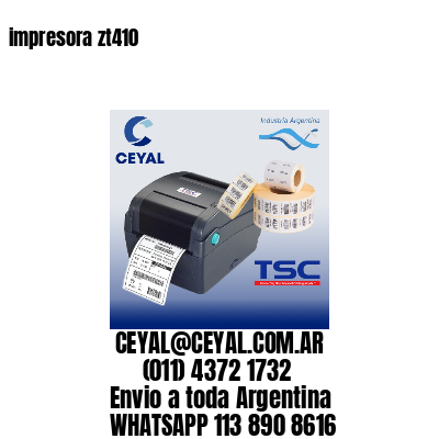 impresora zt410