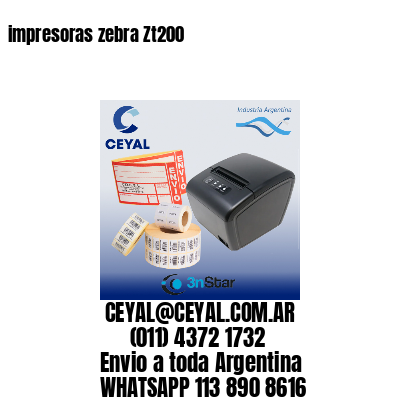 impresoras zebra Zt200