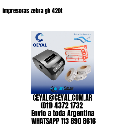 impresoras zebra gk 420t