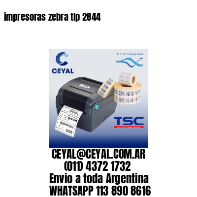impresoras zebra tlp 2844