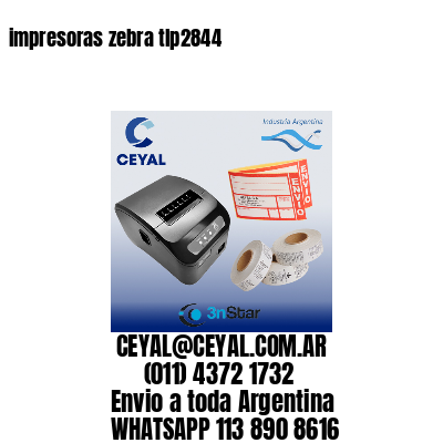 impresoras zebra tlp2844