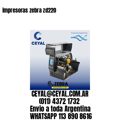 impresoras zebra zd220