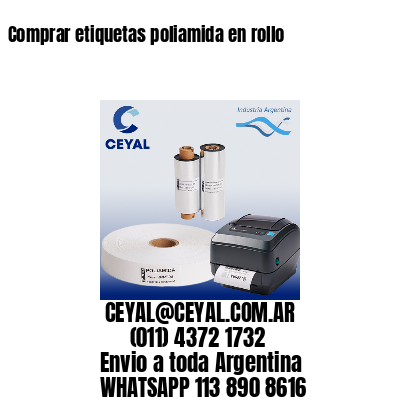 Comprar etiquetas poliamida en rollo