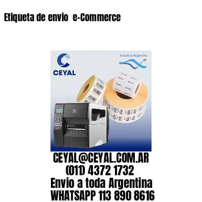 Etiqueta de envio  e-Commerce
