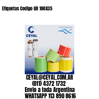Etiquetas Codigo QR 100X35