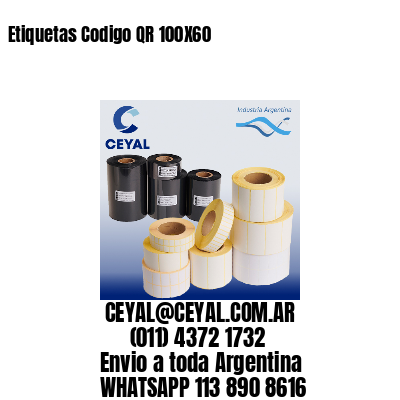 Etiquetas Codigo QR 100X60
