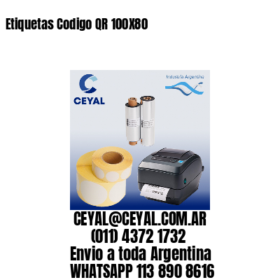 Etiquetas Codigo QR 100X80