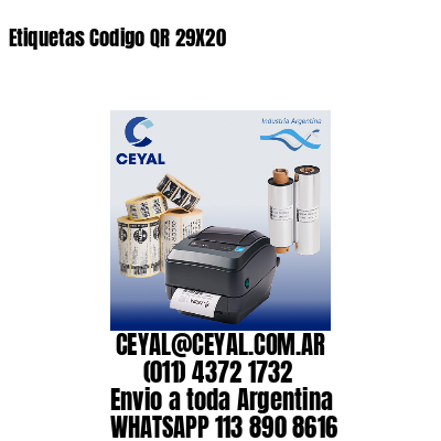 Etiquetas Codigo QR 29X20
