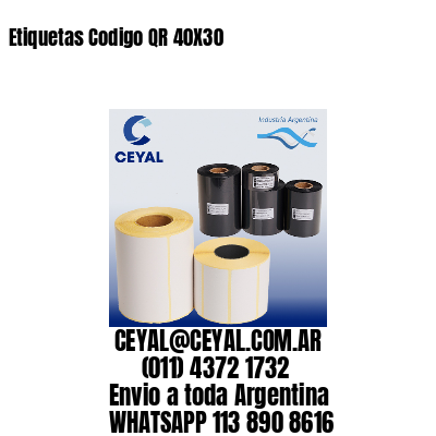 Etiquetas Codigo QR 40X30