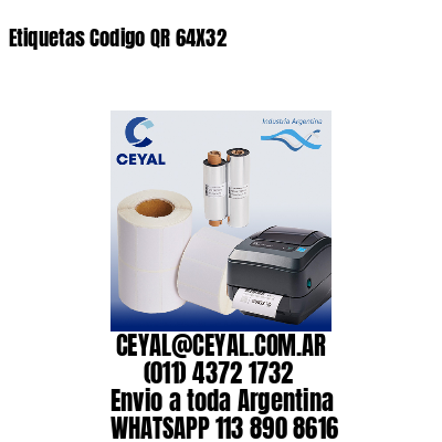 Etiquetas Codigo QR 64X32