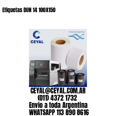 Etiquetas DUN 14 100X150