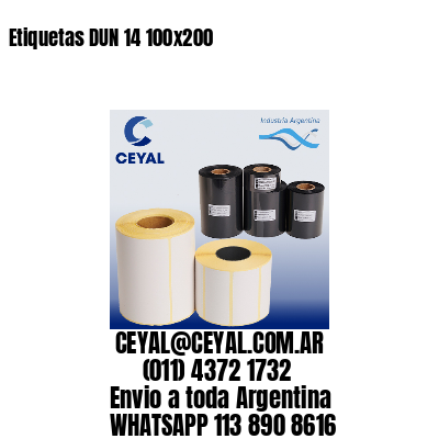 Etiquetas DUN 14 100×200