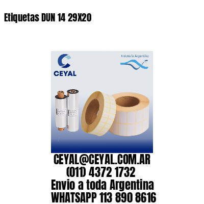 Etiquetas DUN 14 29X20