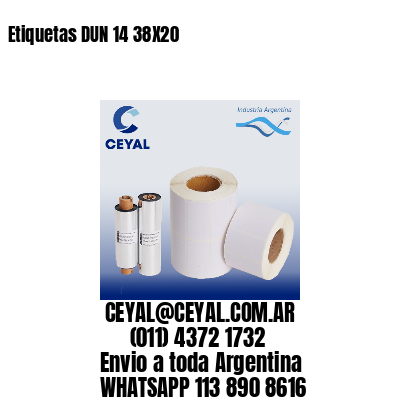 Etiquetas DUN 14 38X20
