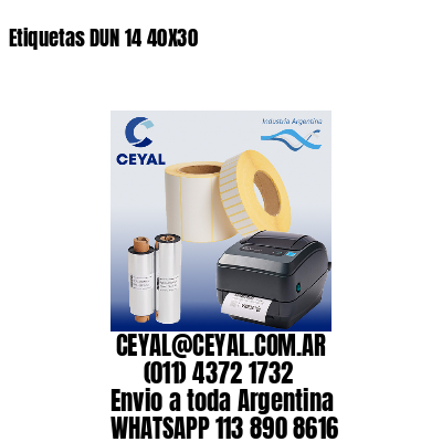 Etiquetas DUN 14 40X30