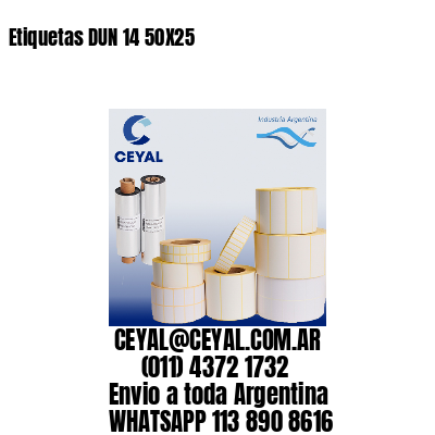 Etiquetas DUN 14 50X25