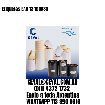 Etiquetas EAN 13 100X80