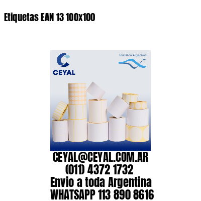 Etiquetas EAN 13 100×100